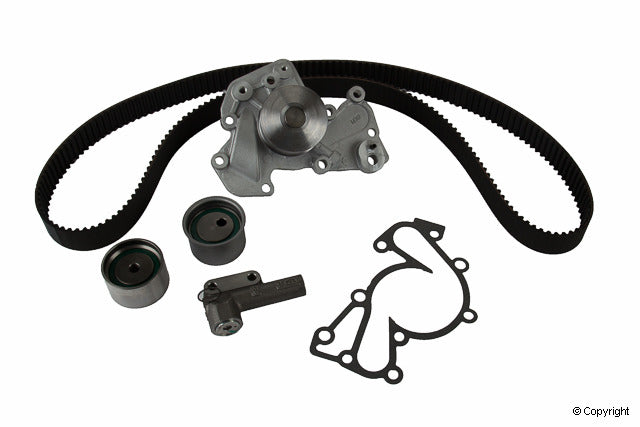 Top View of Engine Timing Belt Kit with Water Pump GATES TCKWP315