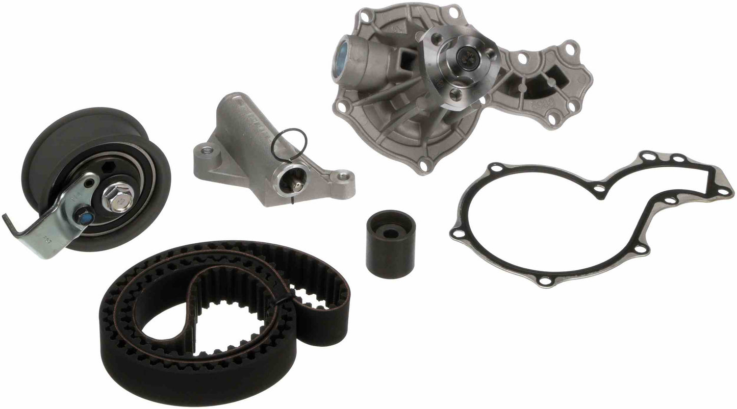 Kit View of Engine Timing Belt Kit with Water Pump GATES TCKWP317