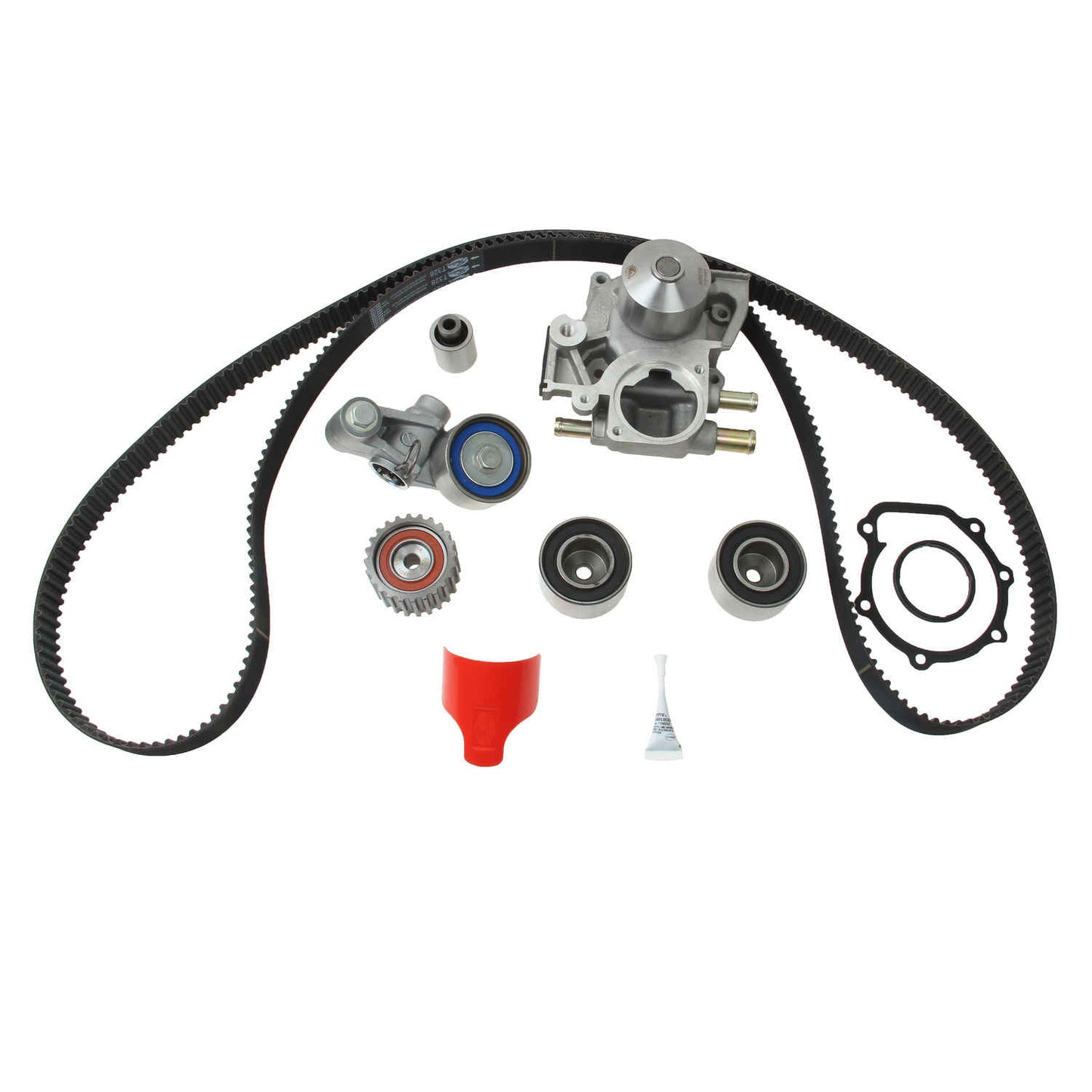 Angle View of Engine Timing Belt Kit with Water Pump GATES TCKWP328B