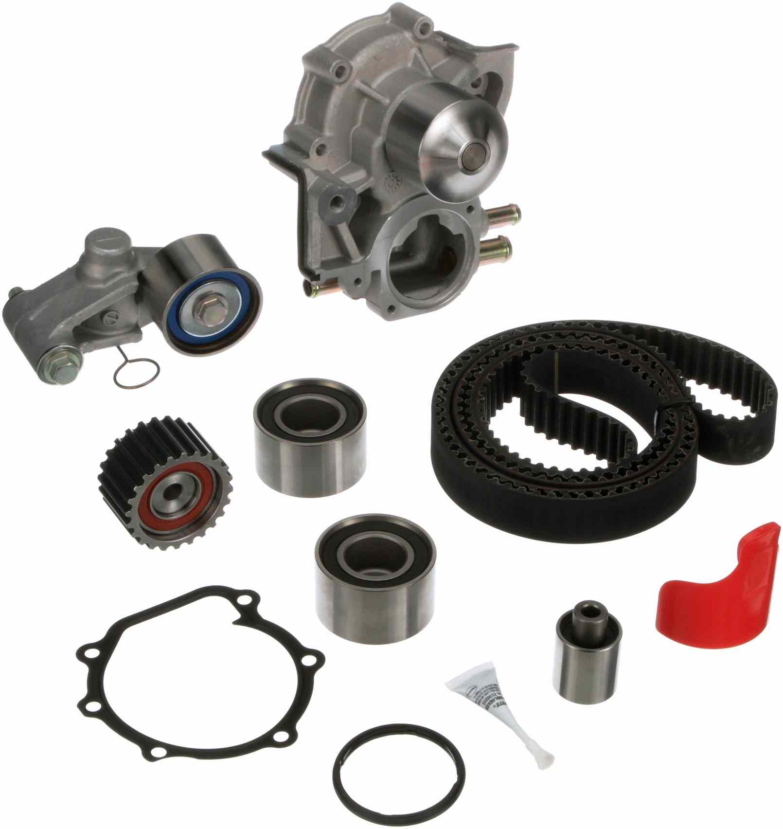 Kit View of Engine Timing Belt Kit with Water Pump GATES TCKWP328B