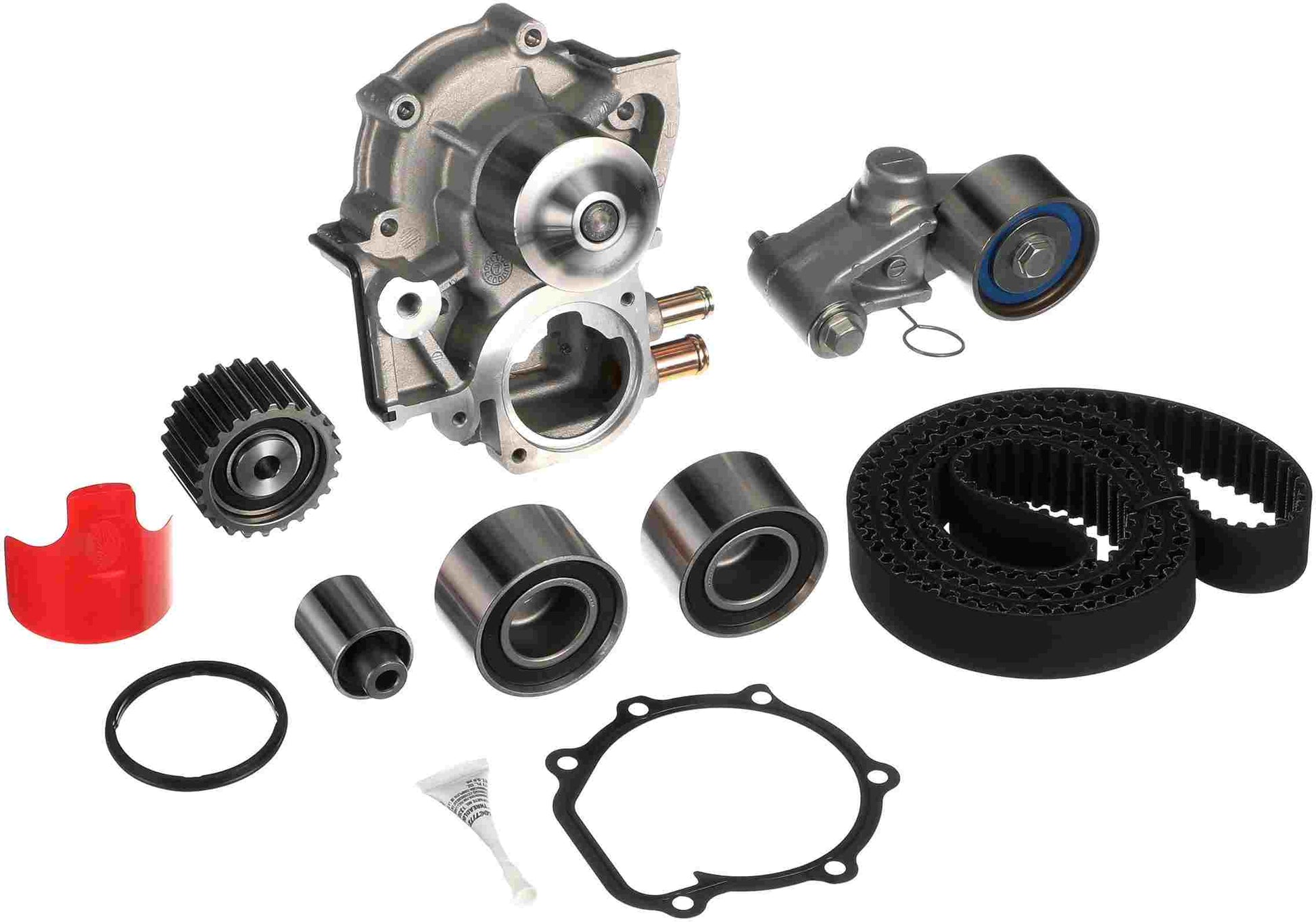 Kit View of Engine Timing Belt Kit with Water Pump GATES TCKWP328C