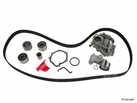 Top View of Engine Timing Belt Kit with Water Pump GATES TCKWP328