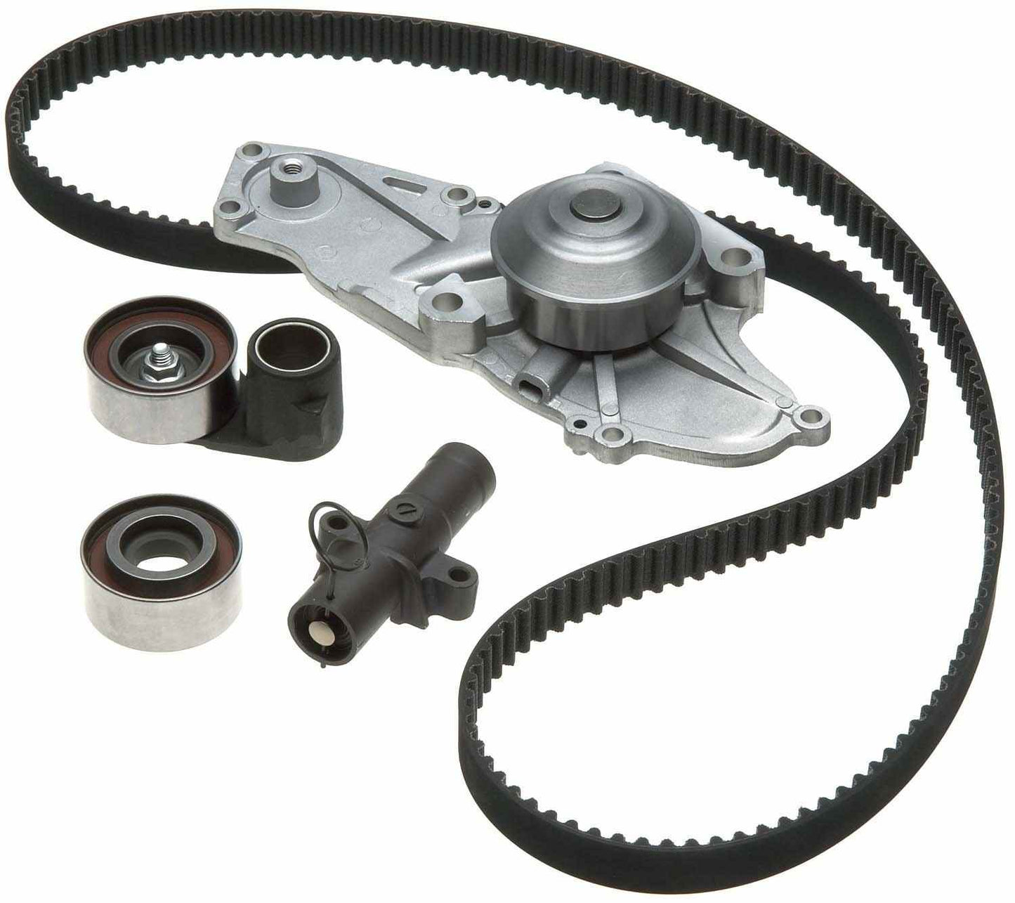 Front View of Engine Timing Belt Kit with Water Pump GATES TCKWP329