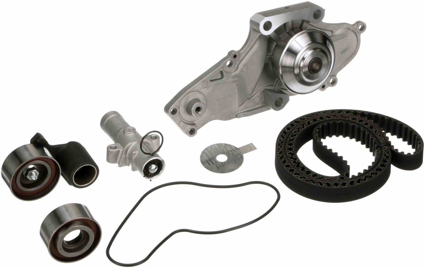 Kit View of Engine Timing Belt Kit with Water Pump GATES TCKWP329