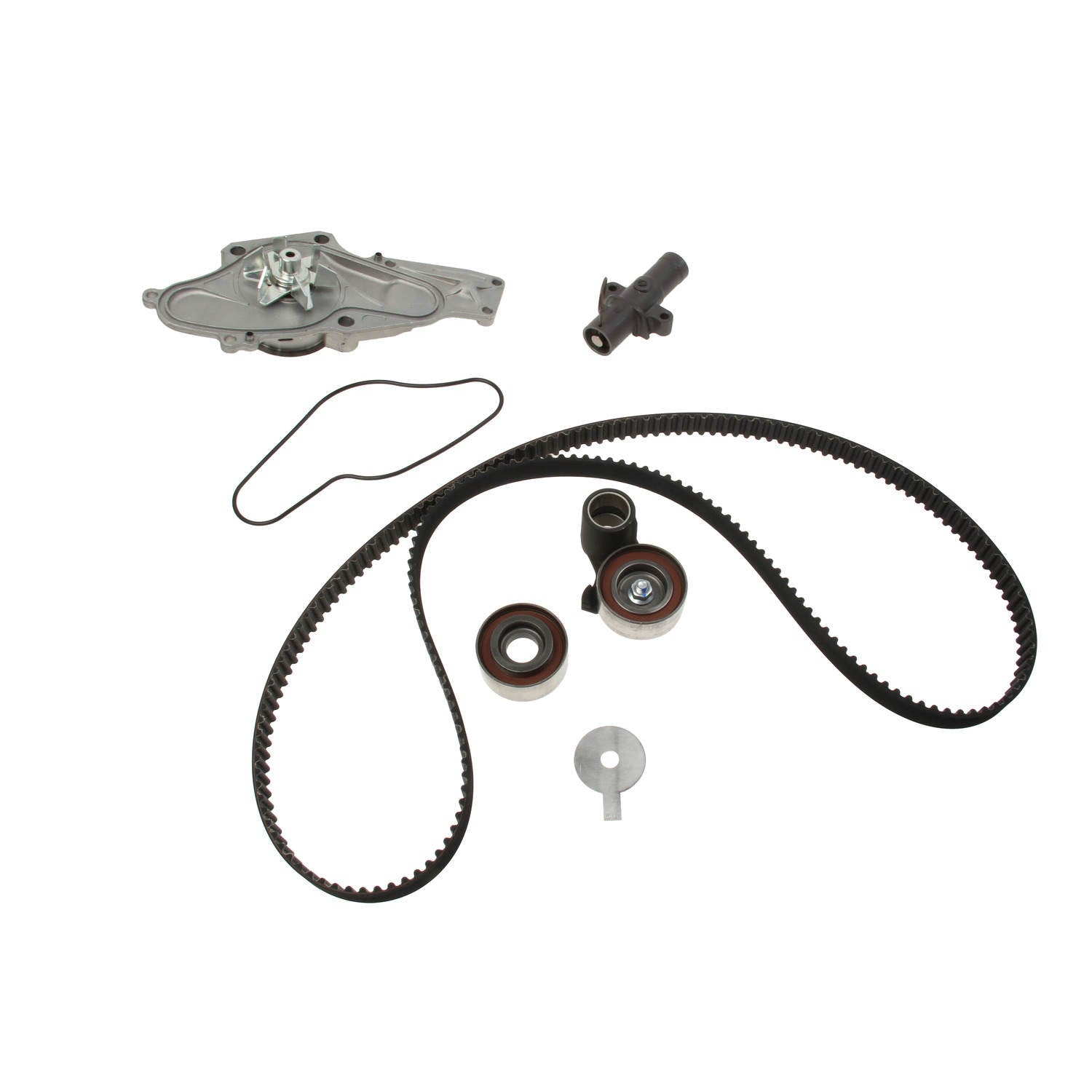 Top View of Engine Timing Belt Kit with Water Pump GATES TCKWP329