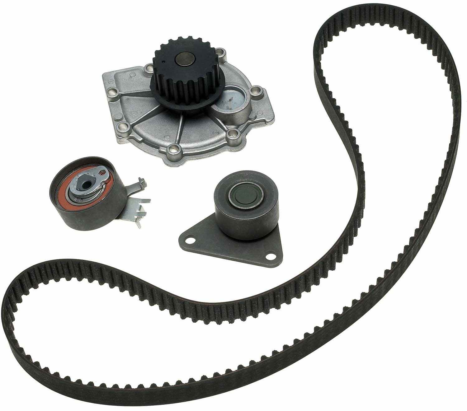 Front View of Engine Timing Belt Kit with Water Pump GATES TCKWP331