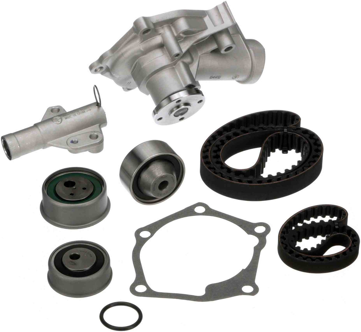 Kit View of Engine Timing Belt Kit with Water Pump GATES TCKWP332