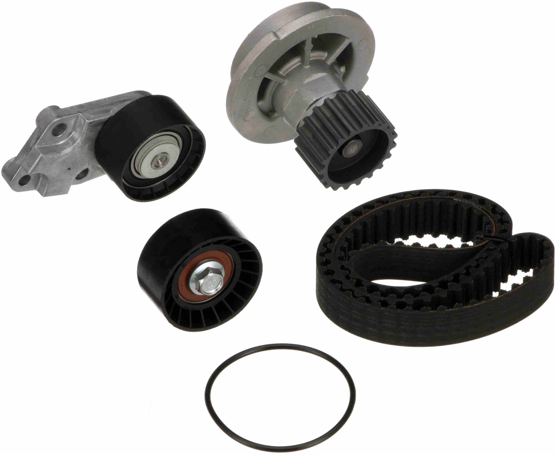 Kit View of Engine Timing Belt Kit with Water Pump GATES TCKWP335