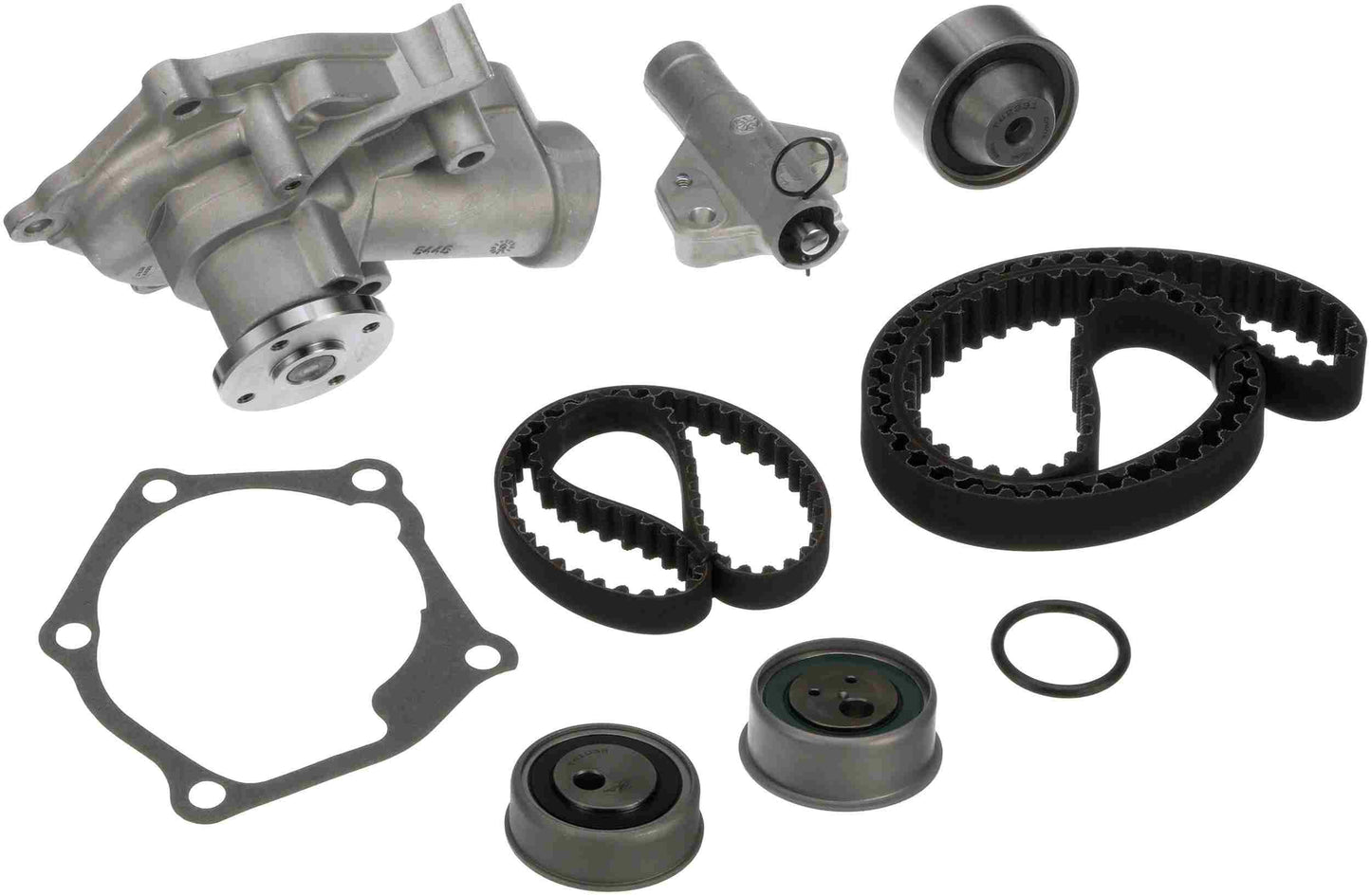 Kit View of Engine Timing Belt Kit with Water Pump GATES TCKWP340