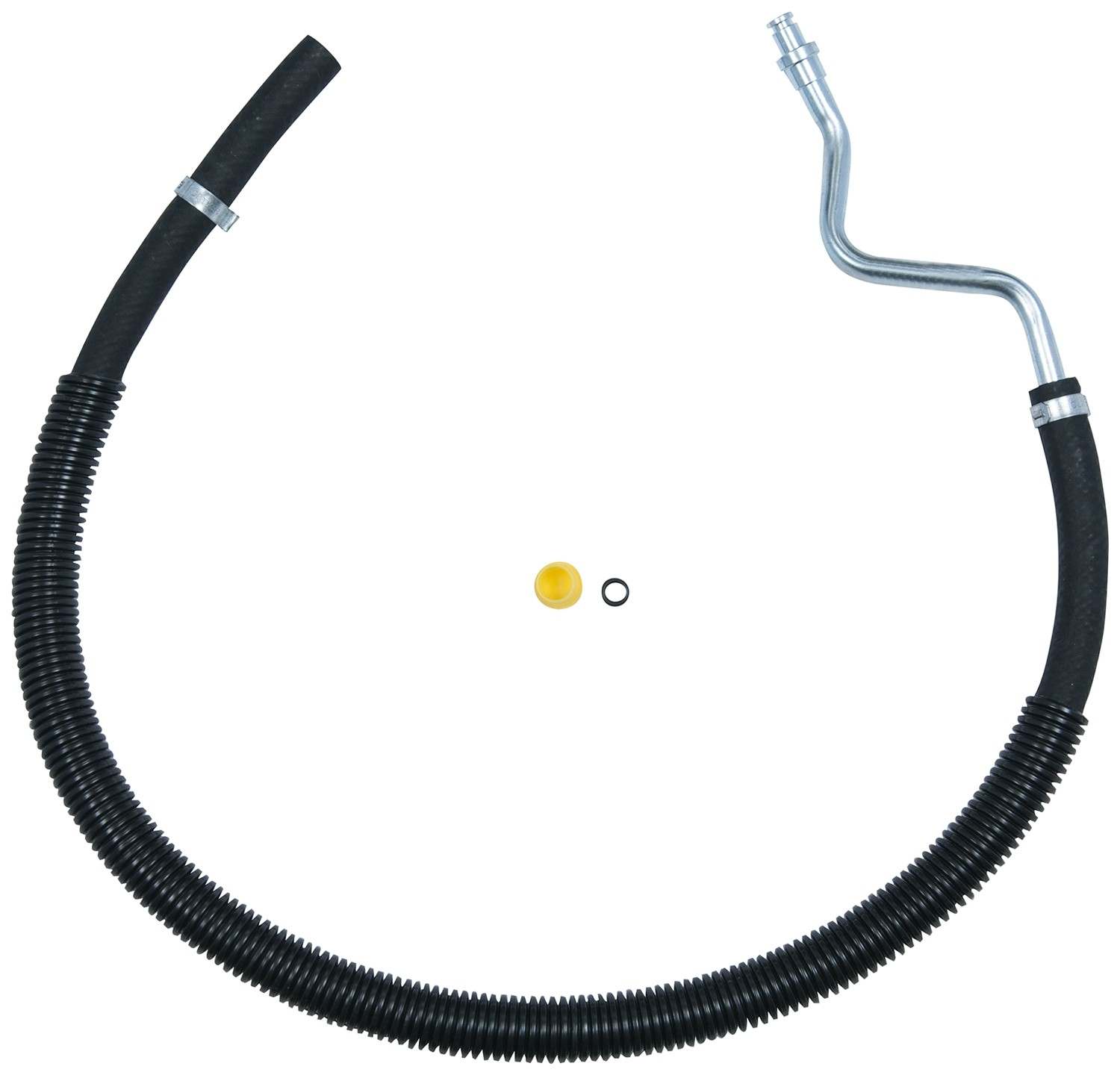 Top View of Power Steering Return Line Hose Assembly GATES 352179