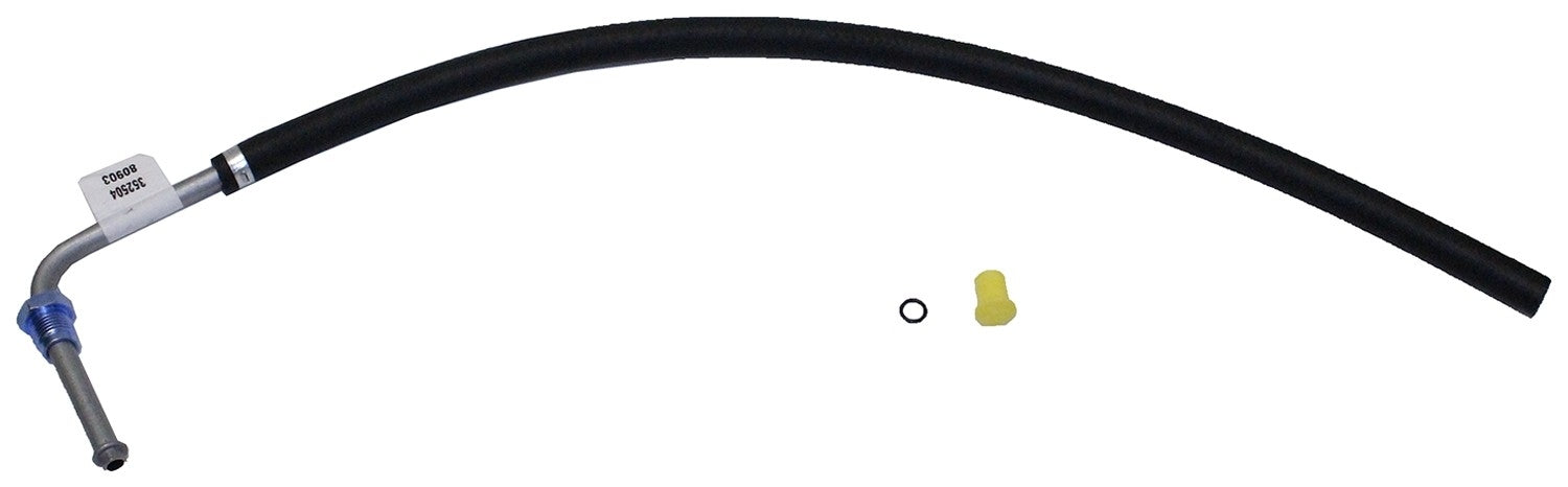 Top View of Power Steering Return Line Hose Assembly GATES 352504