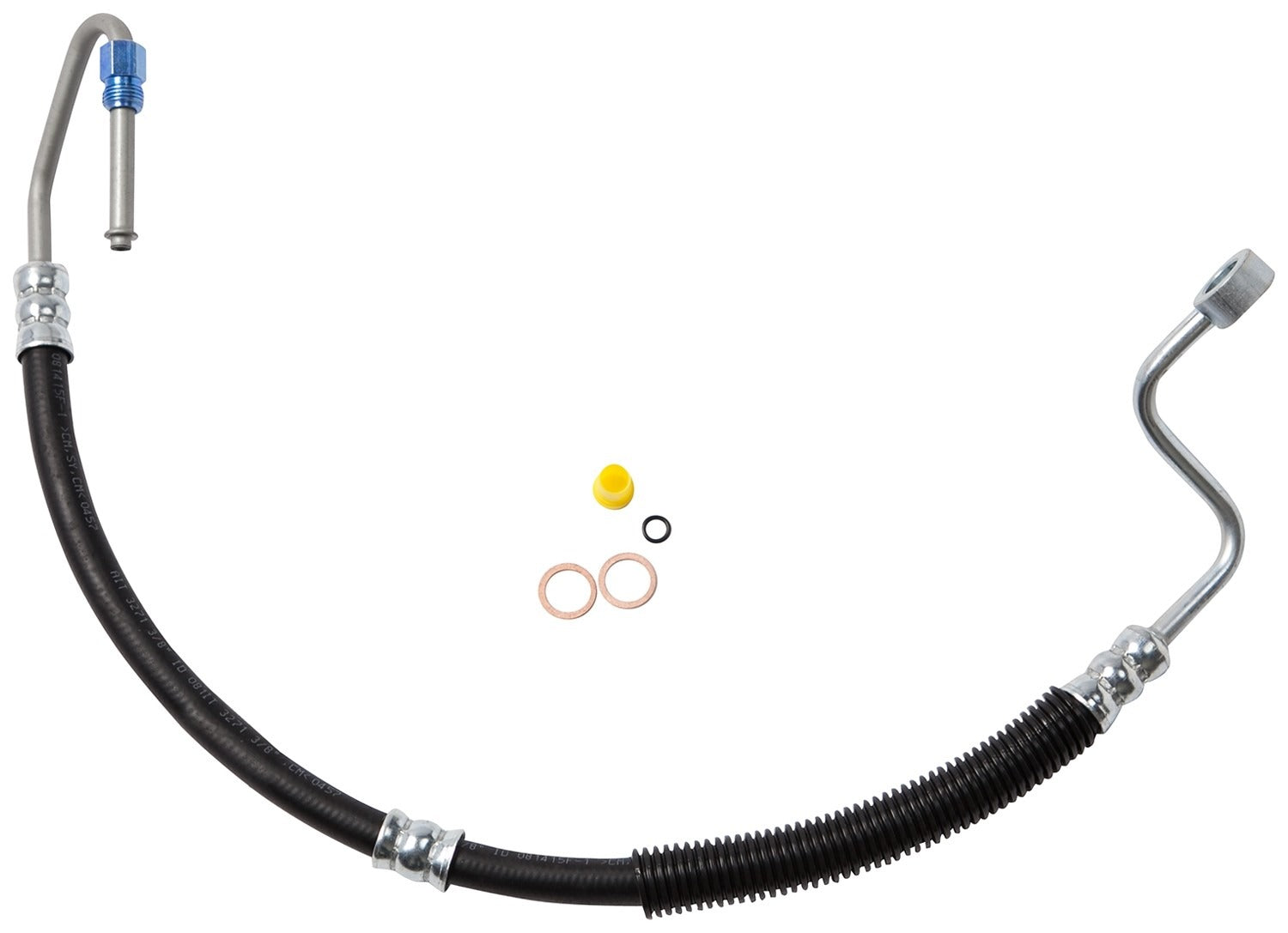 Top View of Power Steering Pressure Line Hose Assembly GATES 360810