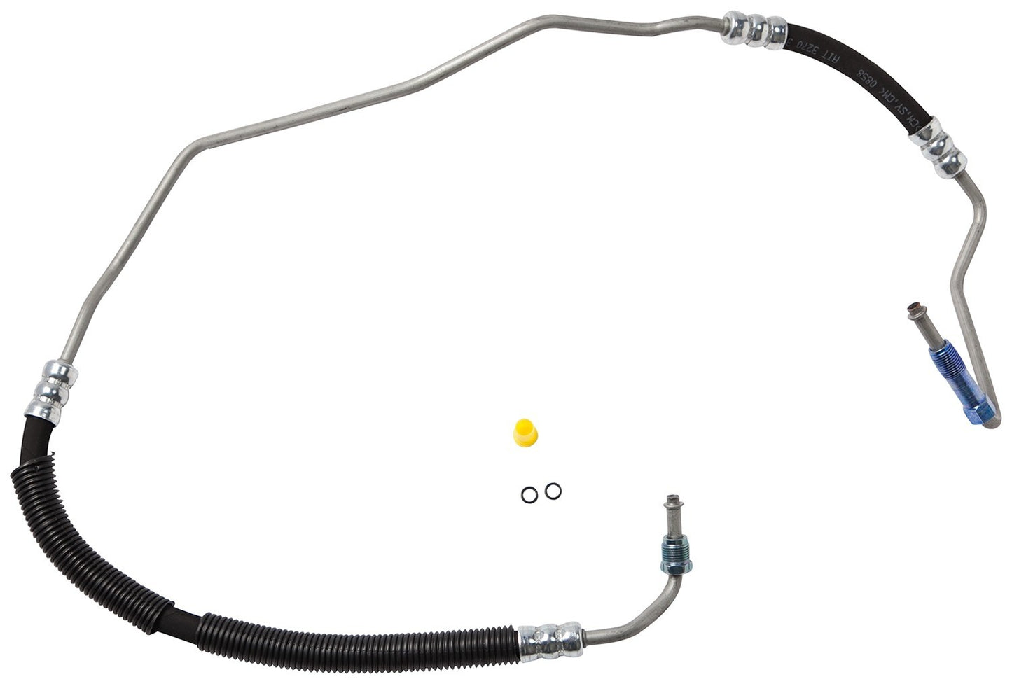 Top View of Power Steering Pressure Line Hose Assembly GATES 365407