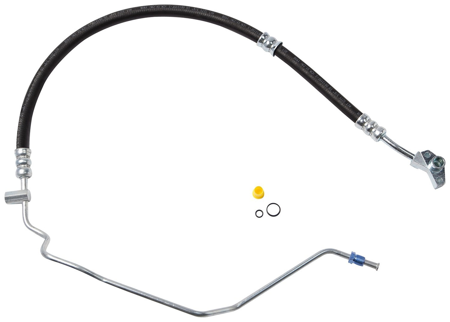 Top View of Power Steering Pressure Line Hose Assembly GATES 365543