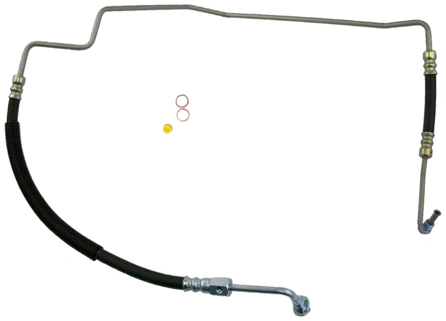 Top View of Power Steering Pressure Line Hose Assembly GATES 365708