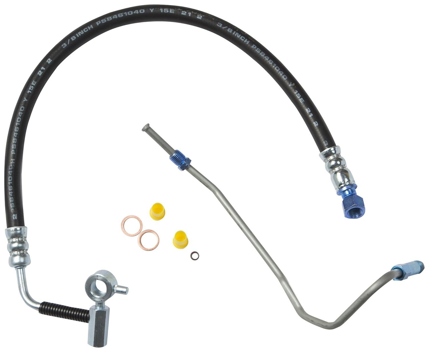 Top View of Power Steering Pressure Line Hose Assembly GATES 365829