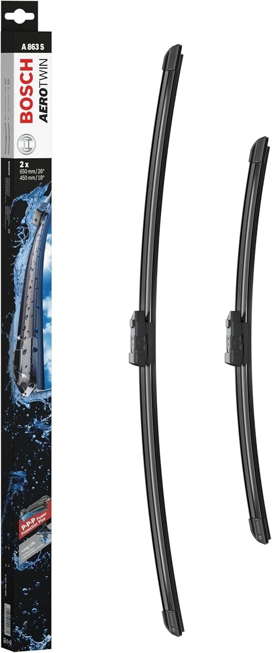 Front Bosch Aerotwin Windshield Wiper Blade Set (26" & 18") 3397007863 / A863S