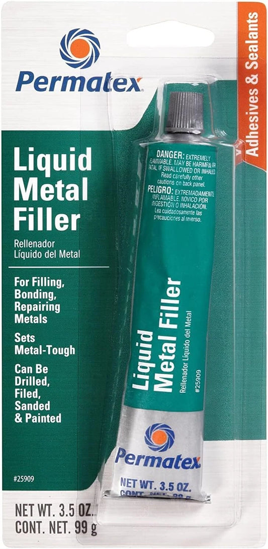 Permatex 25909 Liquid Metal Filler 3.5 oz