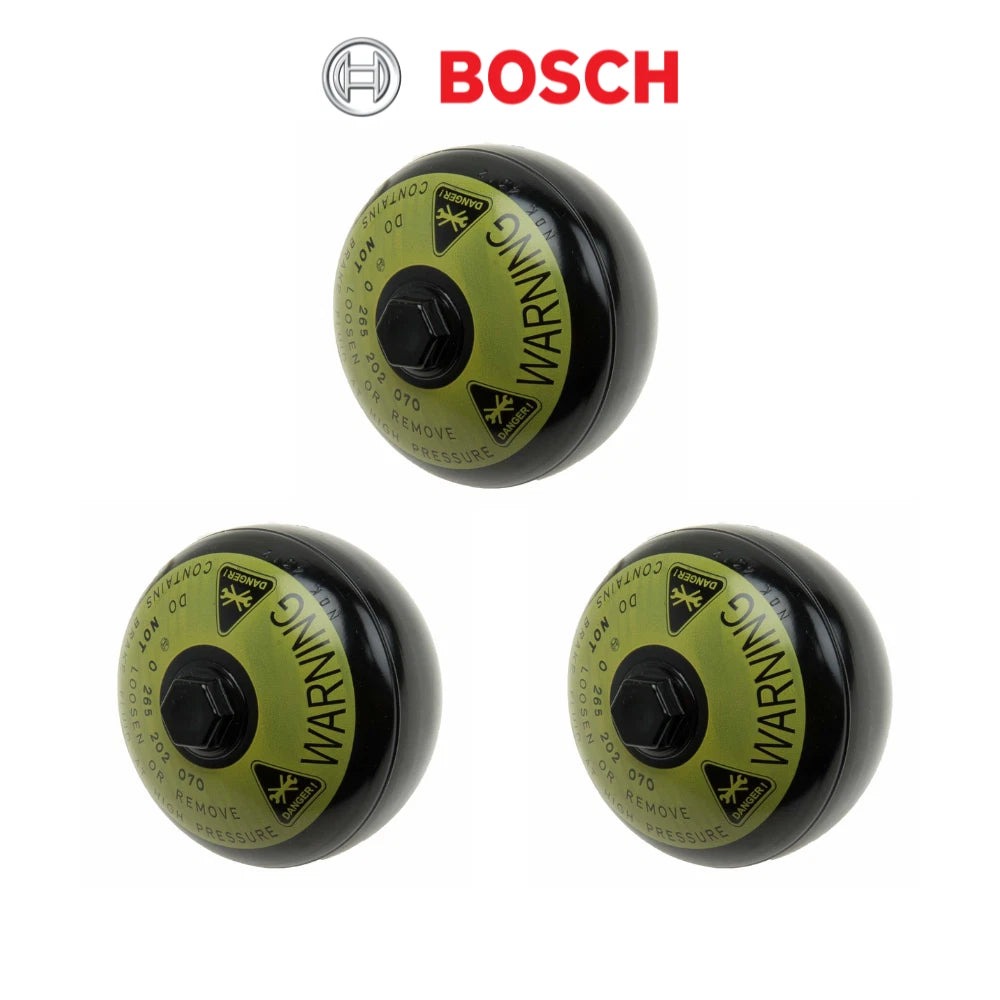 Set of 3 Brake Pressure Accumulator BOSCH 0265202070 For Mercedes W219 R230 W211