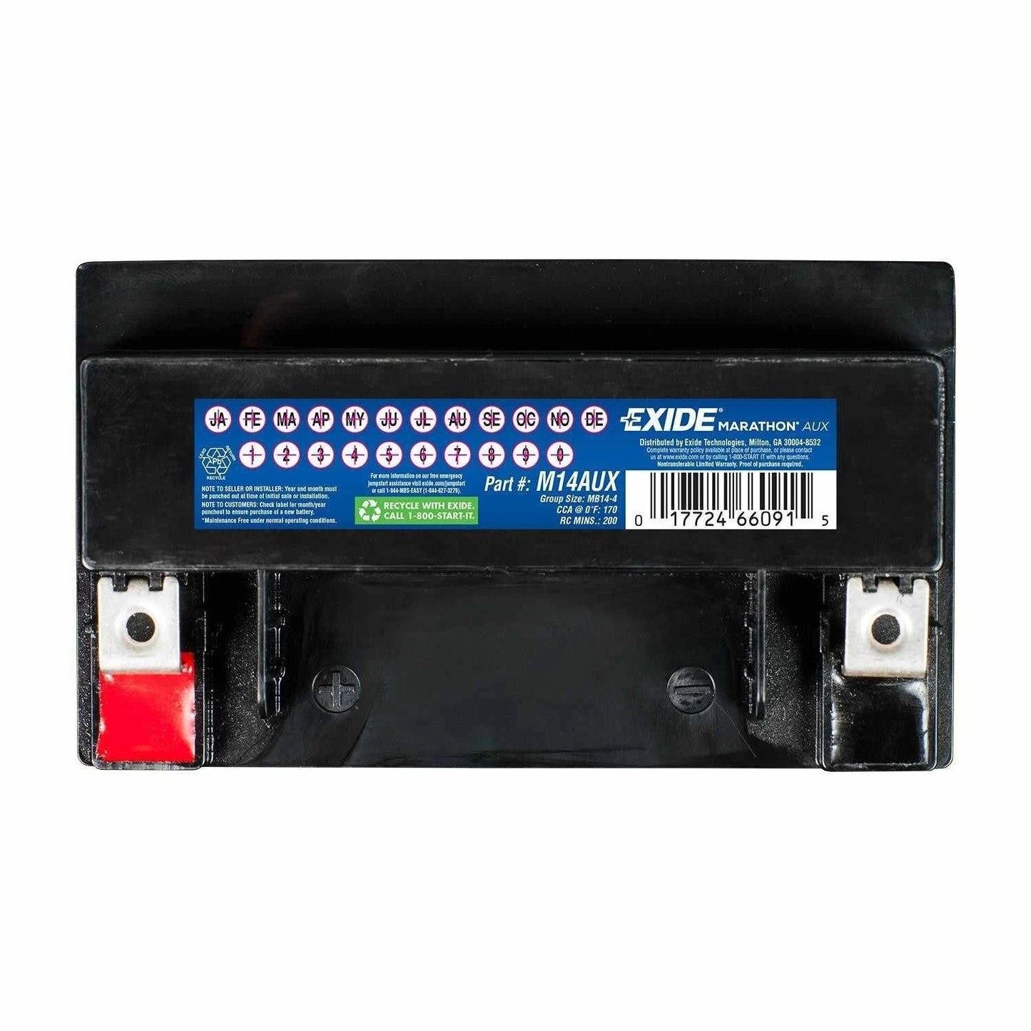 Auxiliary Battery M14AUX For BMW Chrysler Dodge Jeep Land Rover Mercedes-Benz