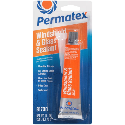 Permatex 81730 Flowable Silicone Windshield and Glass Sealer (1.5 oz)